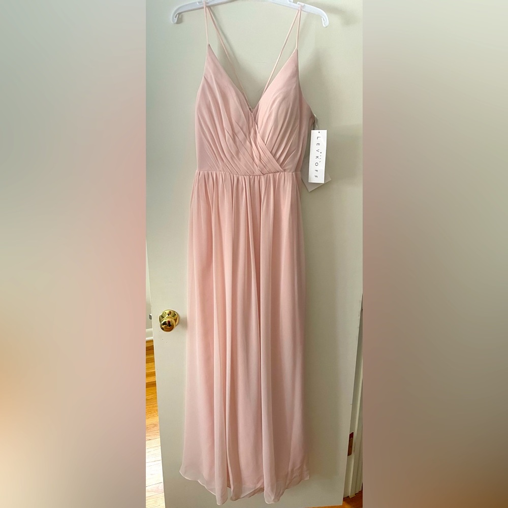 BRAND NEW NEVER WORN petal pink bridesmaid dress.